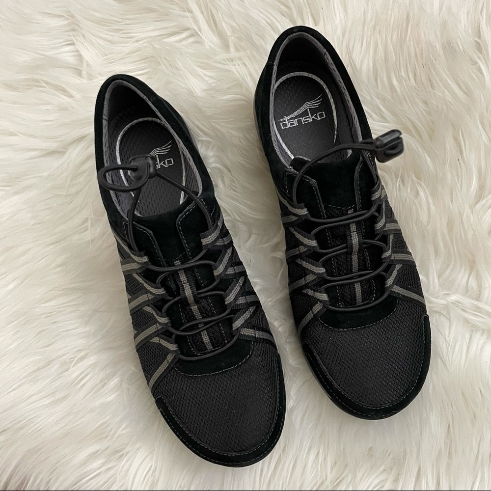 Dansko Black and Gray Slip-On Sneakers - Picture 9 of 11